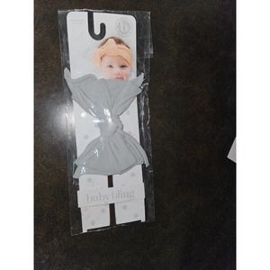 #694 Original Baby Bling baby Fab Skinny baby headbands in Gray NEW